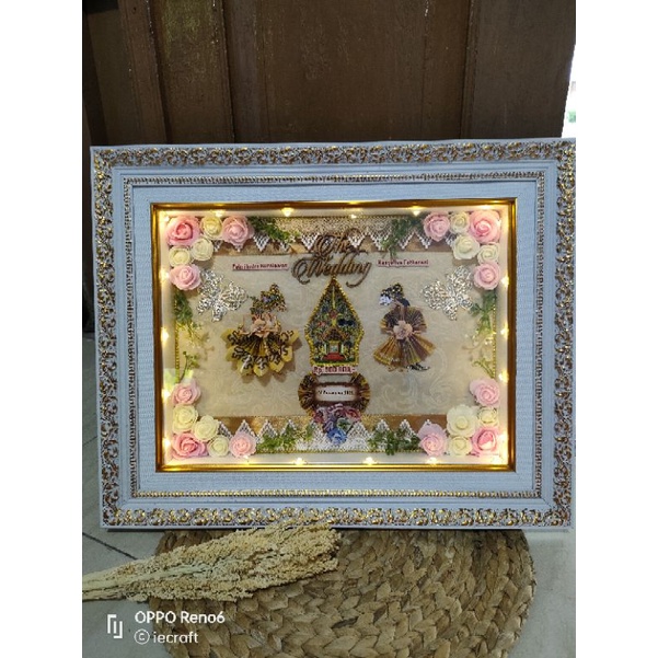 1-2 HARI JADI Mahar Wayang Mahar Murah Mahar Murah Mewah Mahar Pernikahan Wayang Mahar Simpel Mewah ukuran 30x40 cm (dalam)