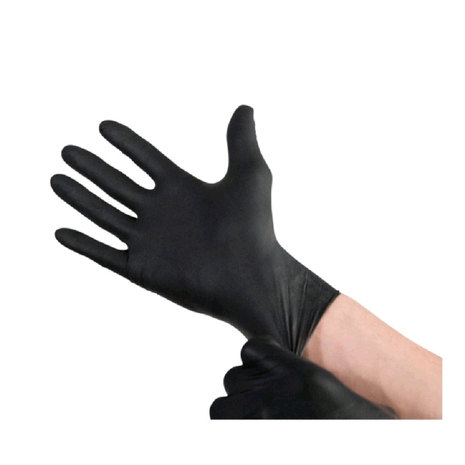 Sarung tangan nitrile/Nitrile glove by Haruto warna hitam 2pcs(sepasang)