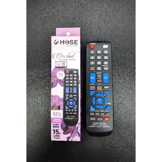 Remote TV Universal Serba guna untuk semua merek, merek Hose Orchid (coding)