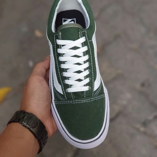  SEPATU  VANS OLDSKOOL WANITA  HIJAU ARMY  36 40 GRADE 