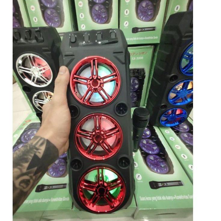 Harga Bersahabat COD Speaker Bluetooth Karaoke 3 Tingkat SX-3006/Salon Karaoke Bluetooth SX-Y3006/
