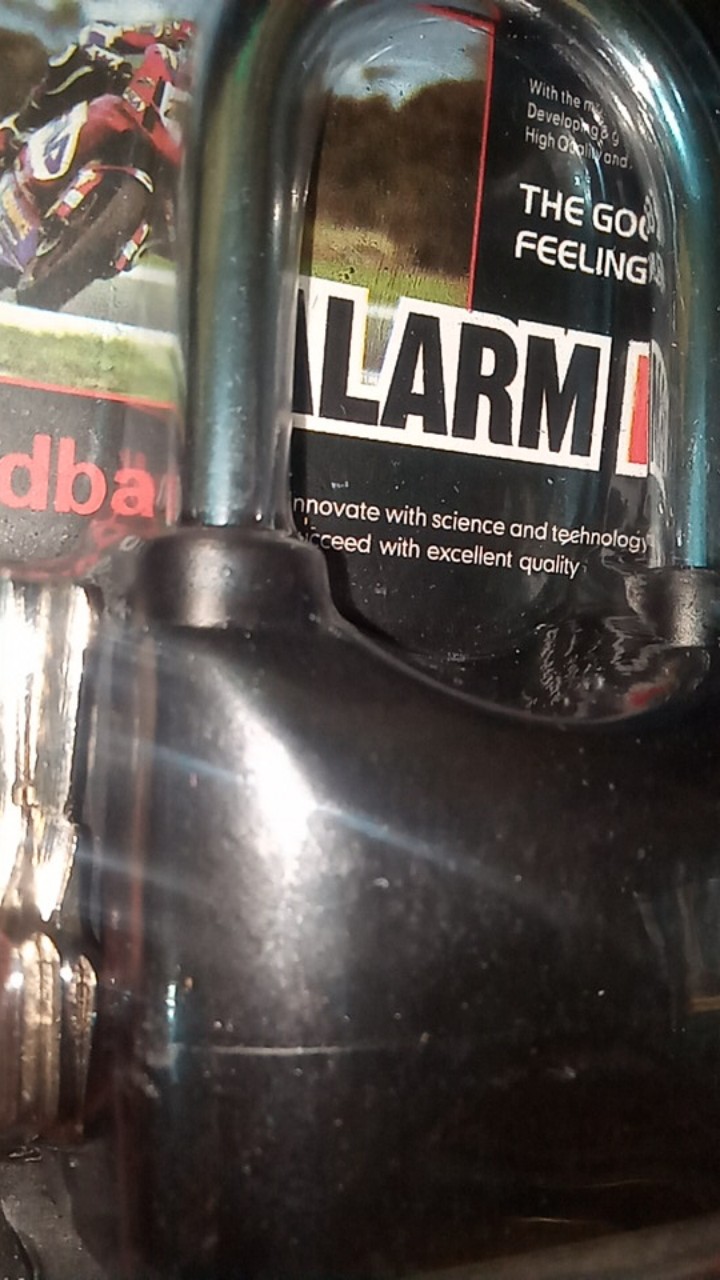 Original Gembok Alarm Anti Maling Ring Panjang Alarm Lock Kunci