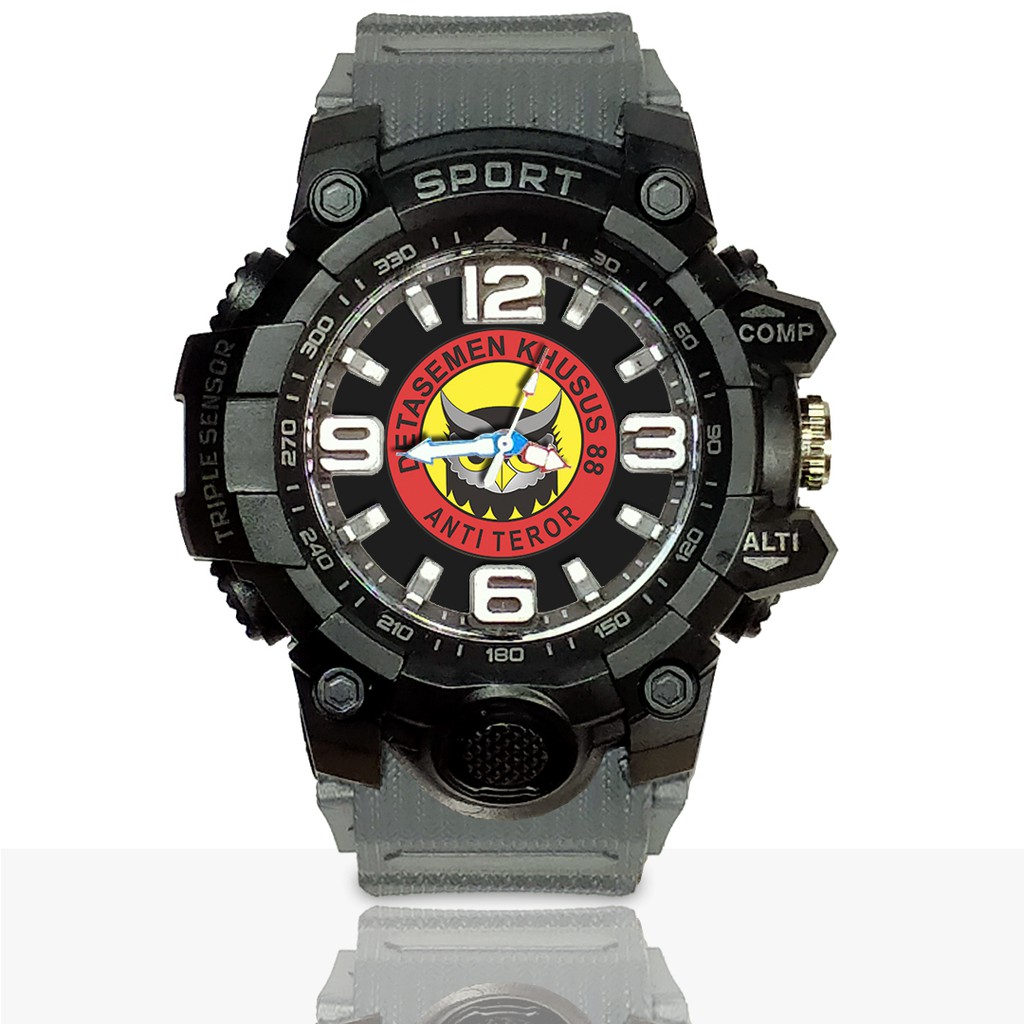 Jam Tangan Custom DENSUS 88 Ruber- Water Resistant