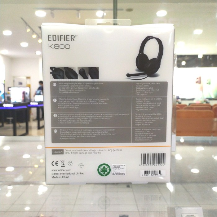 headset head set gaming Edifier K800 Light Weight original garansi 1 tahun