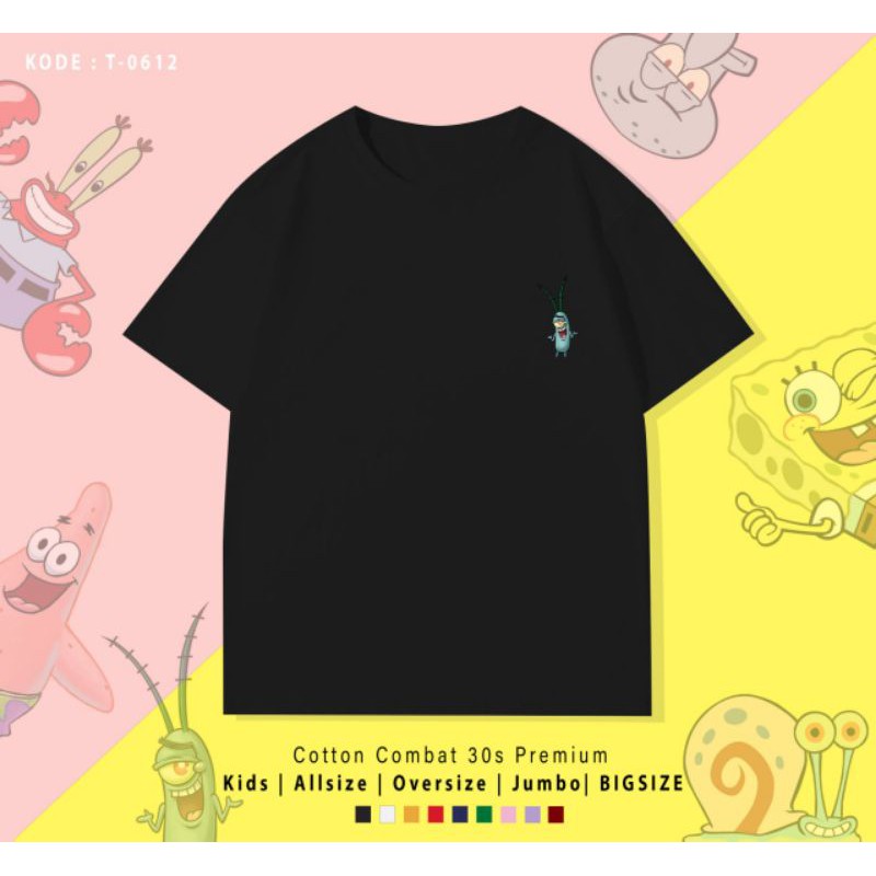 T-SHIRT / TUMBLR TEE SPONGEBOB AND FRIEND / UNISEX COTTON 30S PREMIUM