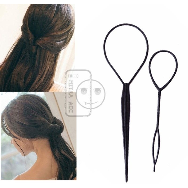 2Pcs/ SET Alat Penata Kepang Rambut Hair Styling