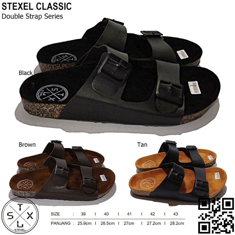 LUBRENE Sandal Slide Pria Casual kekinian Sendal Slop Selop Slip On Santai Kulit Cowok Cewek Laki La