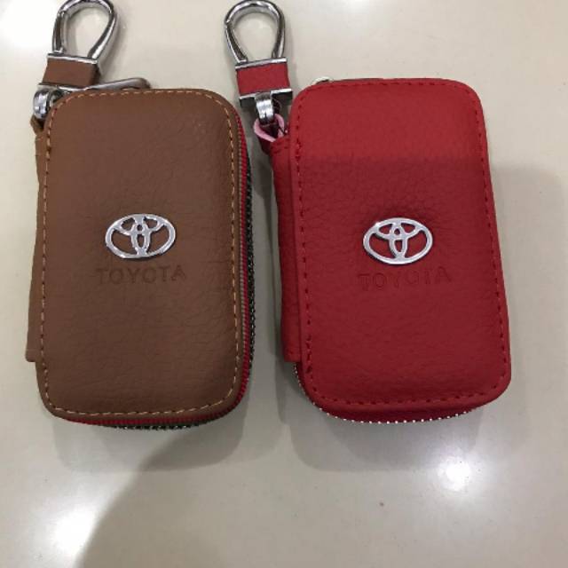 (INDO 168)Dompet Stnk Gantungan Kunci Kukit Mobil Toyota0