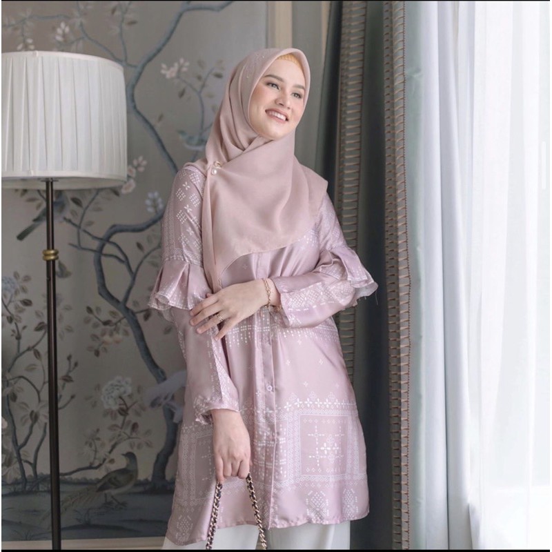 PL Tepian series tunik vanilla hijab size M