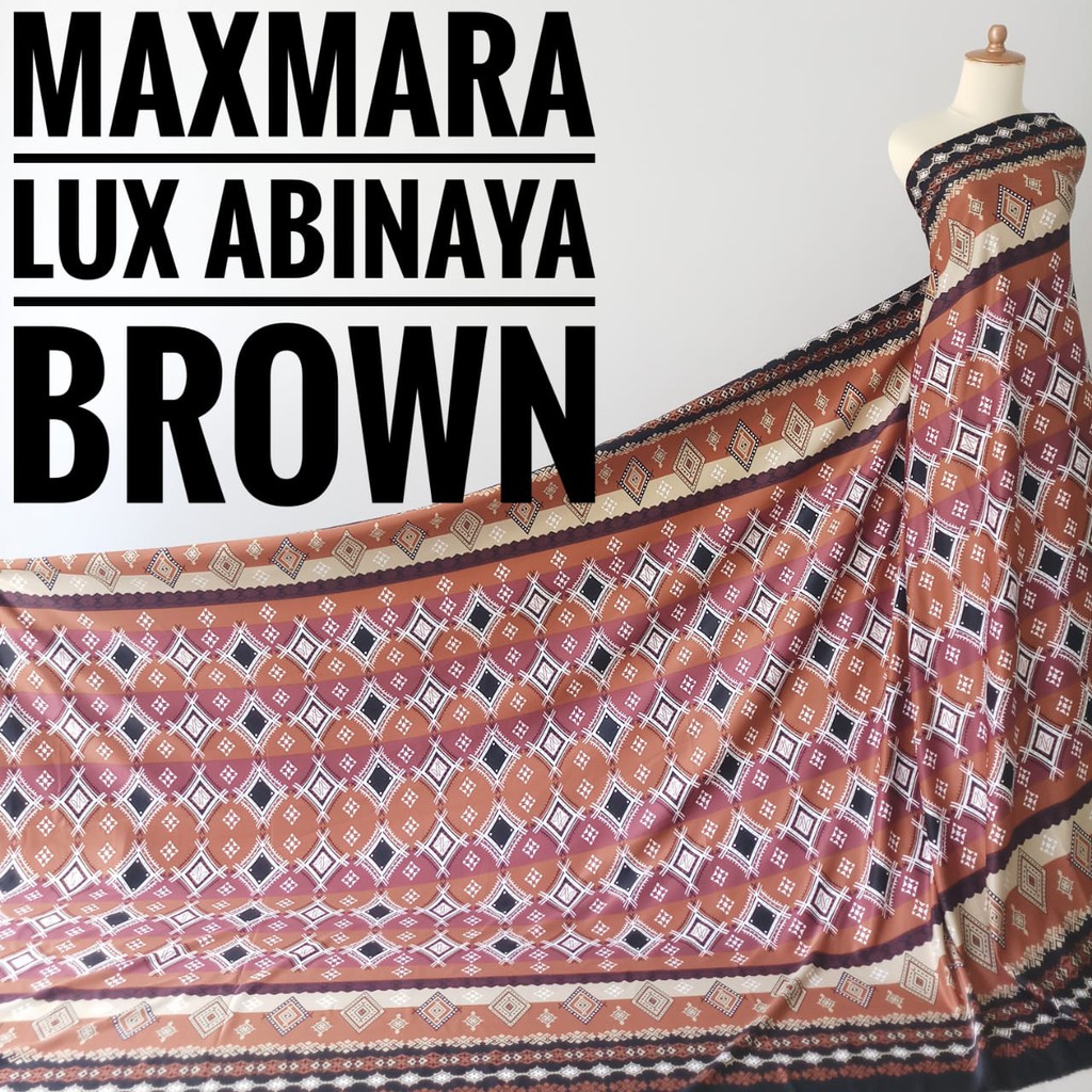 Kain Meteran Maxmara Lux Abinaya Brown (0.5M)