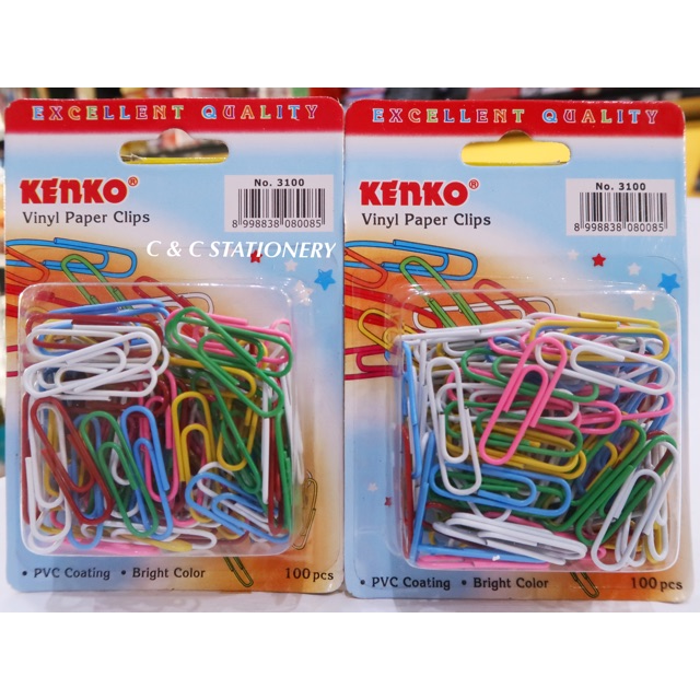 

Vinyl Paper Clips | Klip / Clip Kertas Warna Kenko No. 3100