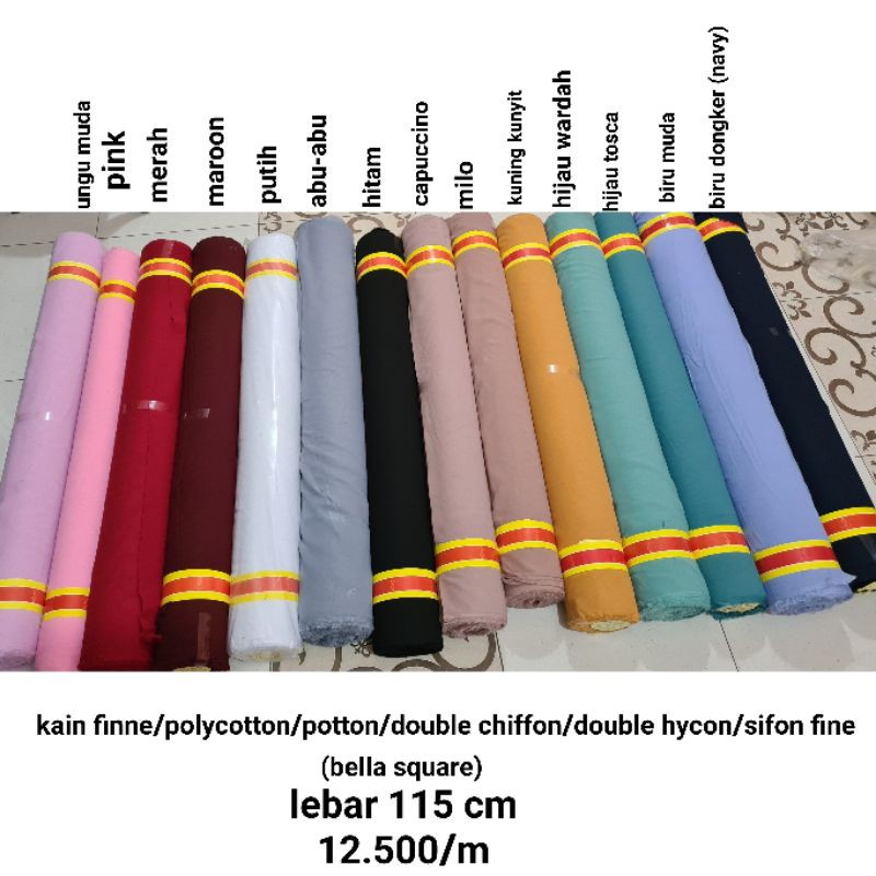 Kain Memora Kain Potton Polycotton Double Chiffon Double Hycon Finne Lebar 115 Cm Harga Promo Shopee Indonesia