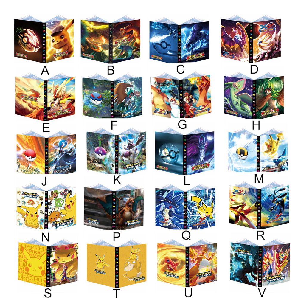 Buku Album Holder Kartu Game Pokemon Pikachu Bluesky 432 Untuk Mainan Anak