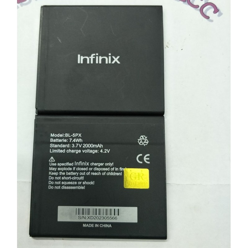 Battery Batre Baterai Infinix Hot Fire Api BL-5PX BL5PX BL 5PX