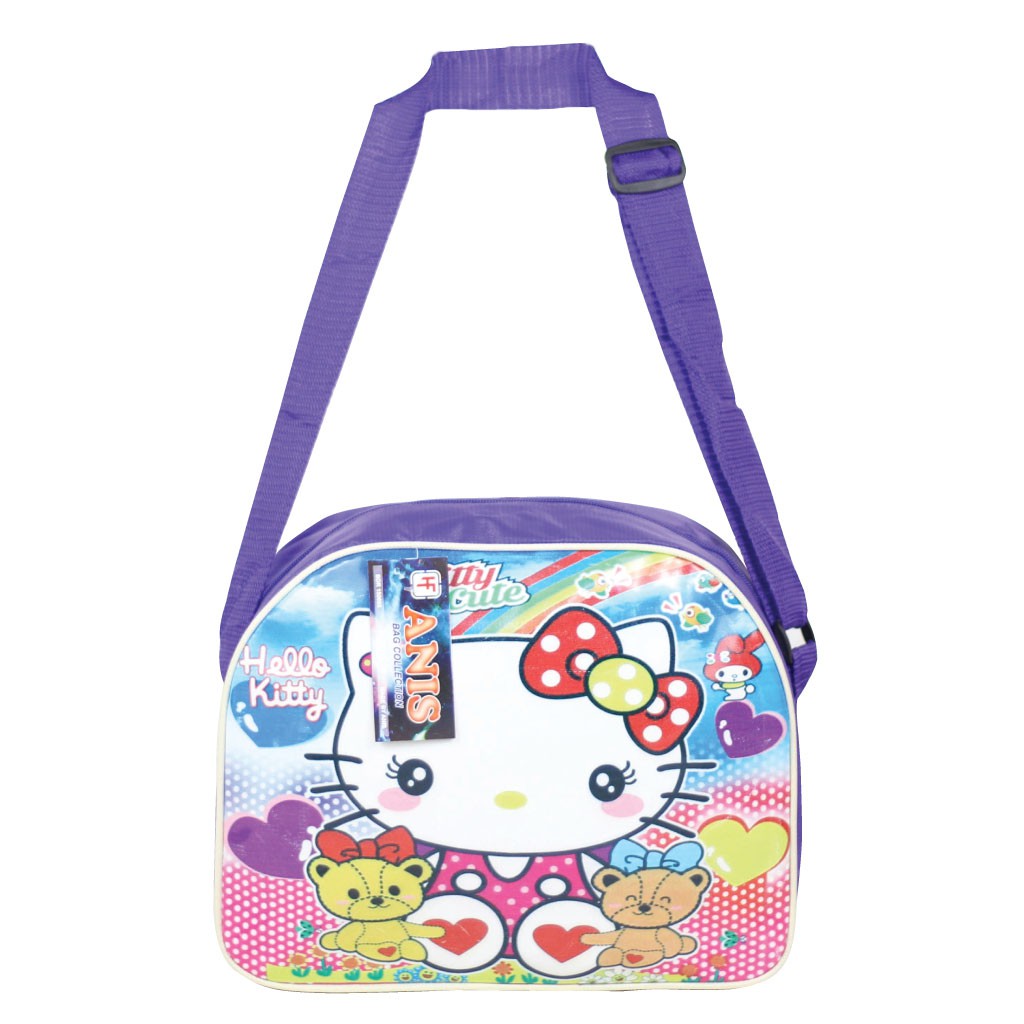 Tas Karakter Hello Kitty Tas Selempang Anak Tas Ungu Cantik Fashion Anak Tas Anak Tk Sd