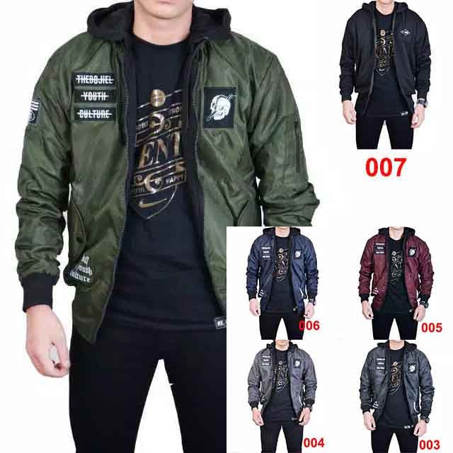 Jaket Bomber Murah Remaja Jaman Now / Promo- Bomber Hijau Army LR273  Bomber Pilot Bolak Balik Kent