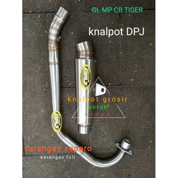 knalpot DPJ fulset GL MP CB CB100 TIGER bukan pekajaman fantera dos bss dll