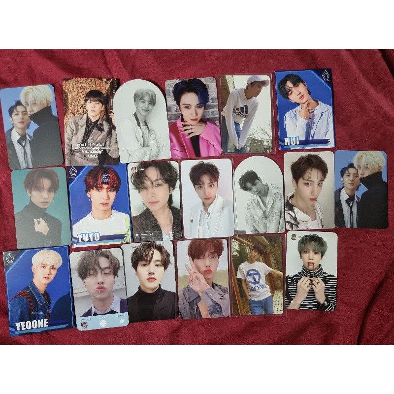Various Pentagon Kino Jinho Yanan Yeoone Yuto Wooseok Hui Photocard pc Postcard Goods