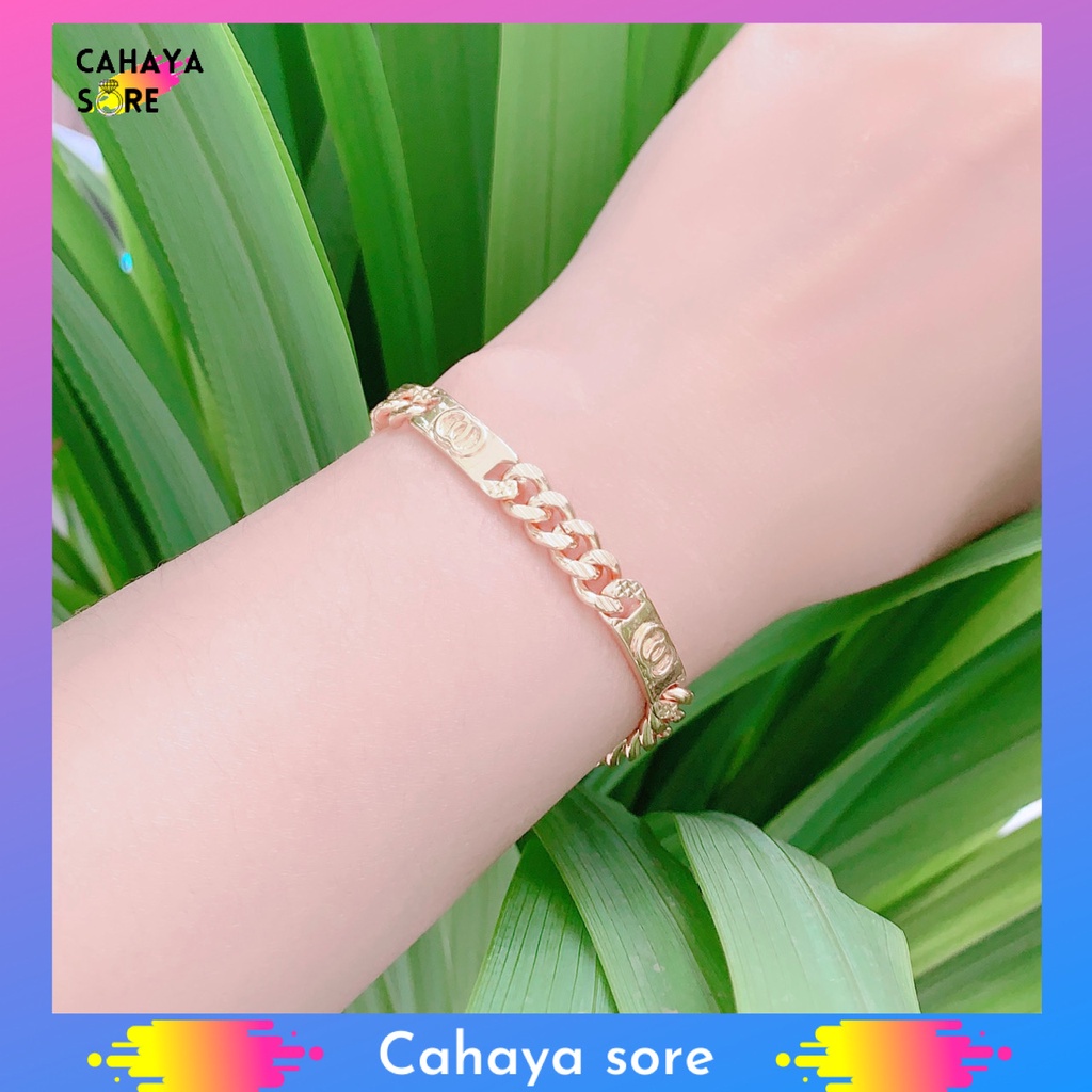 Gelang Xuping Gold Gelang Tangan Dewasa Rantai HC Cantik G59