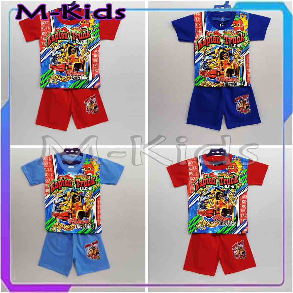 MKids88 - Baju Setelan KAOS Anak Gambar Truck Oleng / Truk Oleng