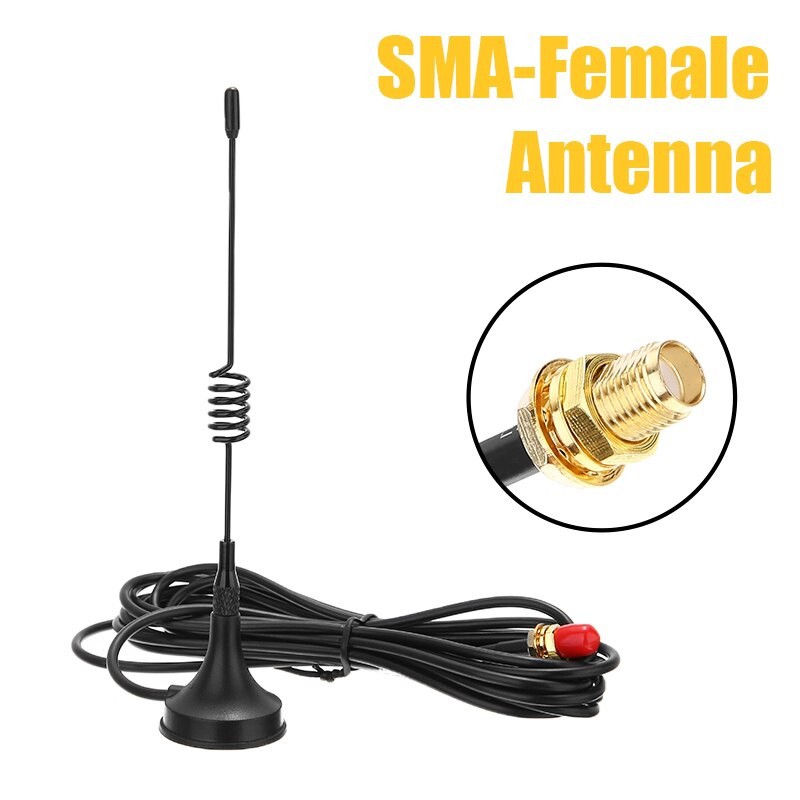 SMA-Female Dual Band Antenna for Walkie Talkie - 3M Cable Length