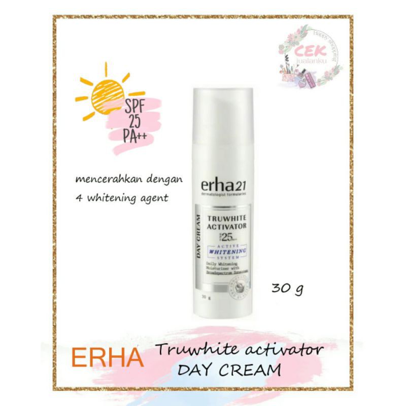 Erha Truwhite Activator Day Cream SPF25/PA++ 30gr - Krim Pagi Pemutih Wajah
