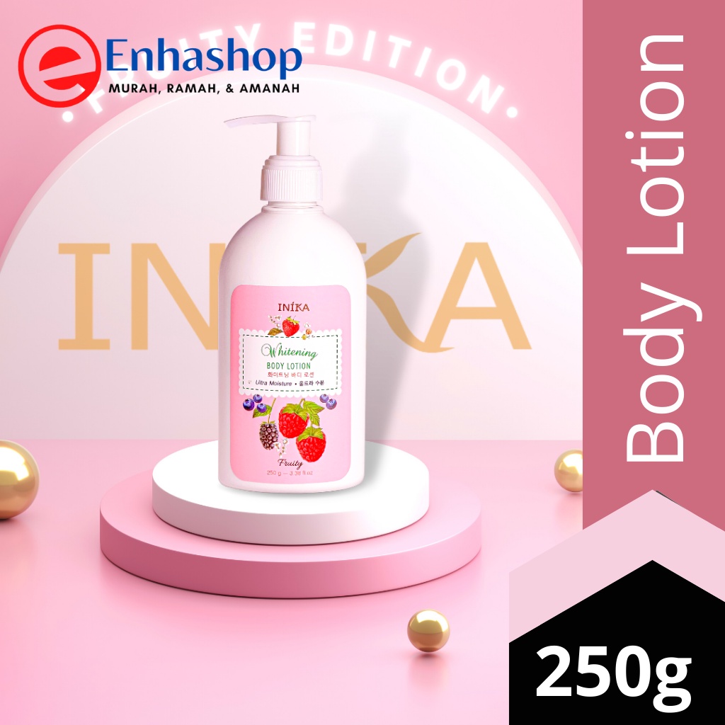 (ORIGINAL) Inika whitening body lotion ultra moisture fruity