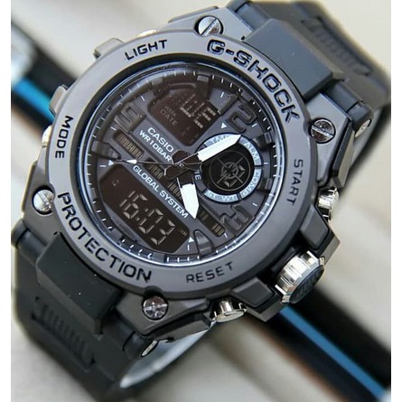 JAM TANGAN PRIA CASIO GSHOCK G-SHOCK GST-8600 G-8600 DUATIME METAL ANTI AIR