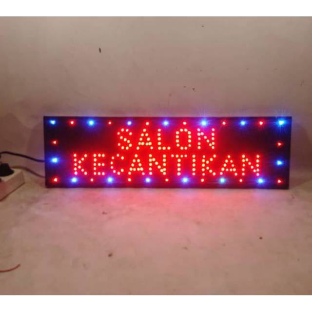 Tulisan lampu led sign salon kecantikan new