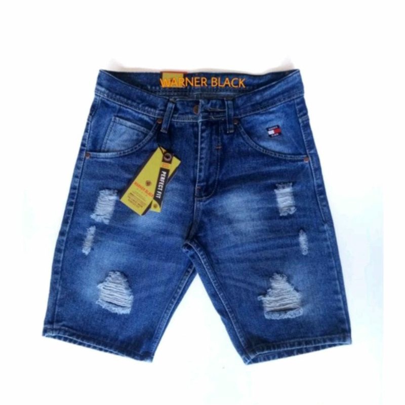 BIG SIZE CELANA PENDEK JEANS REEPEAD 33-38