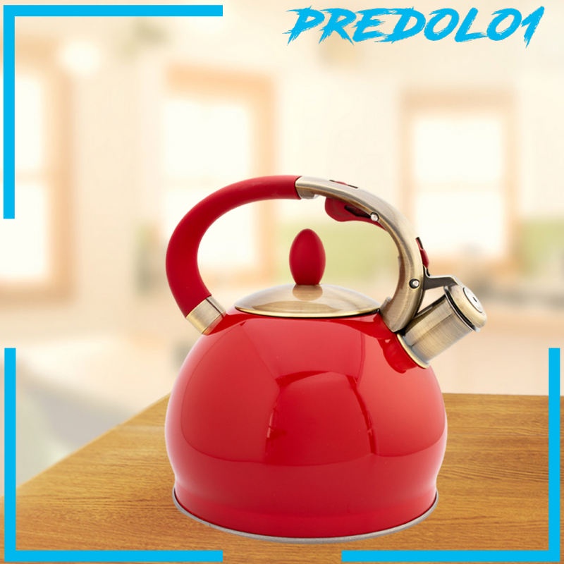 [PREDOLO1] Stainless Steel Whistling Tea Kettle Hiking Cookware Teapot