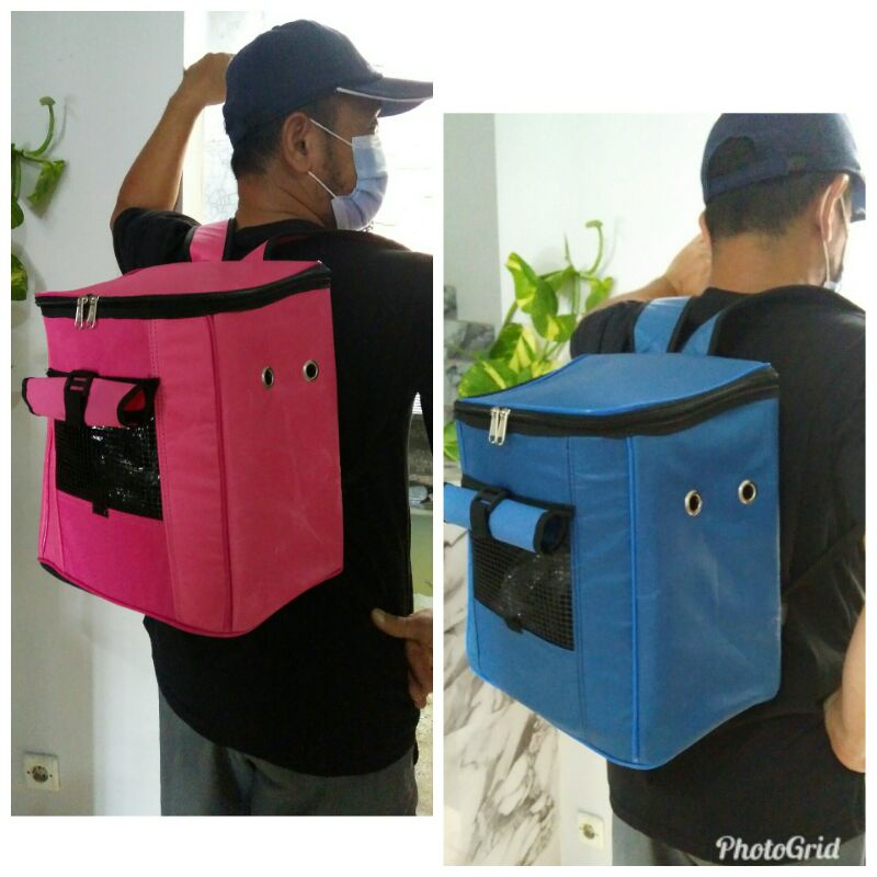 Tas Kucing MODEL RANSEL SIMPEL UKURAN KITTEN KECIL Tas Hewan/Tas Musang/Tas Reptil /Tas Kelinci Model Ransel KECIL UNTUK KUCING KECIL