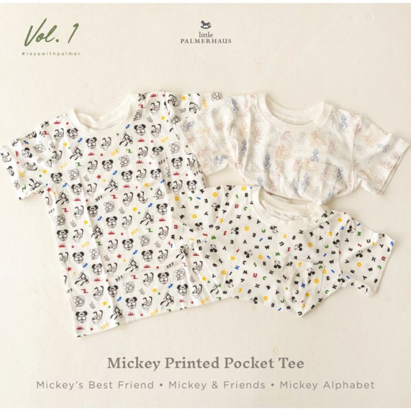 KAOS MAIN ANAK BAYI - DISNEY MICKEY PRINTED POCKEDTEE LITTLE PALMERHAUS