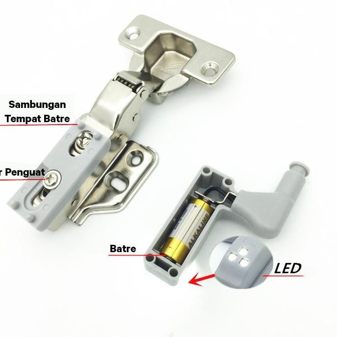 OS LAMPU LED ENGSEL PINTU LEMARI LED CABINET