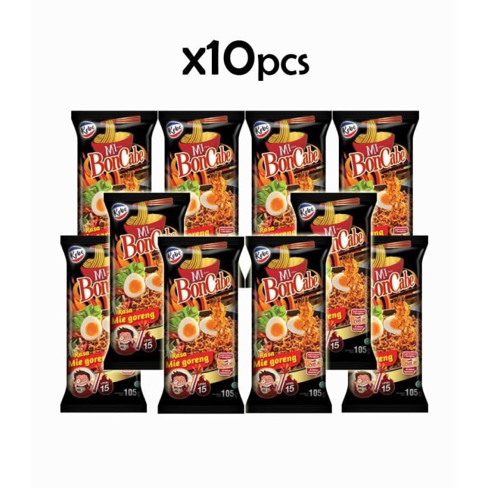 

Da2011F Boncabe Mi Instant Goreng Lv15 105 Gr X 10 Pcs Ffa2D01A1