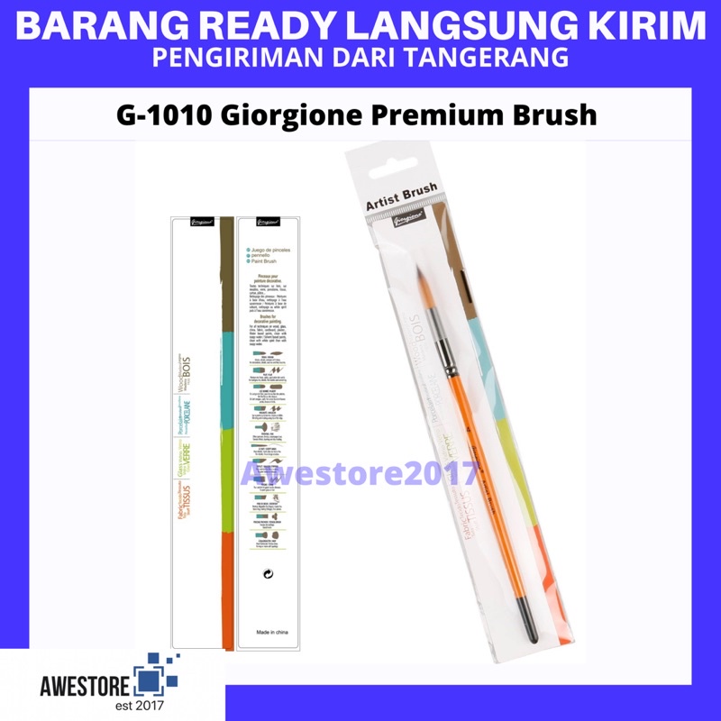 Giorgione G-1010 Round Brush Kuas Lukis Liner Tipis 0 00 000 0000