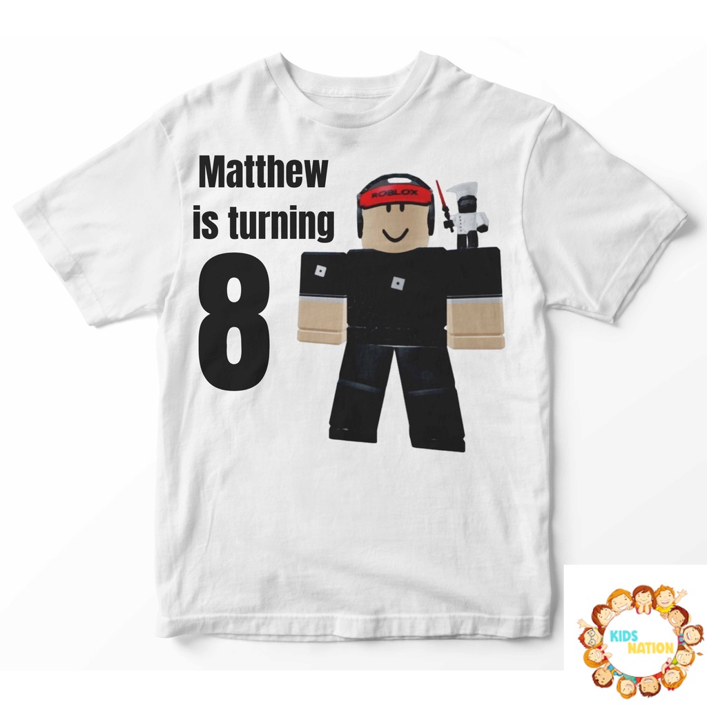 Baju anak Roblox T-Shirt  baju anak murah Fashion Bayi Fashion Boy Fashion Tshirt Kids Baju Atasan A