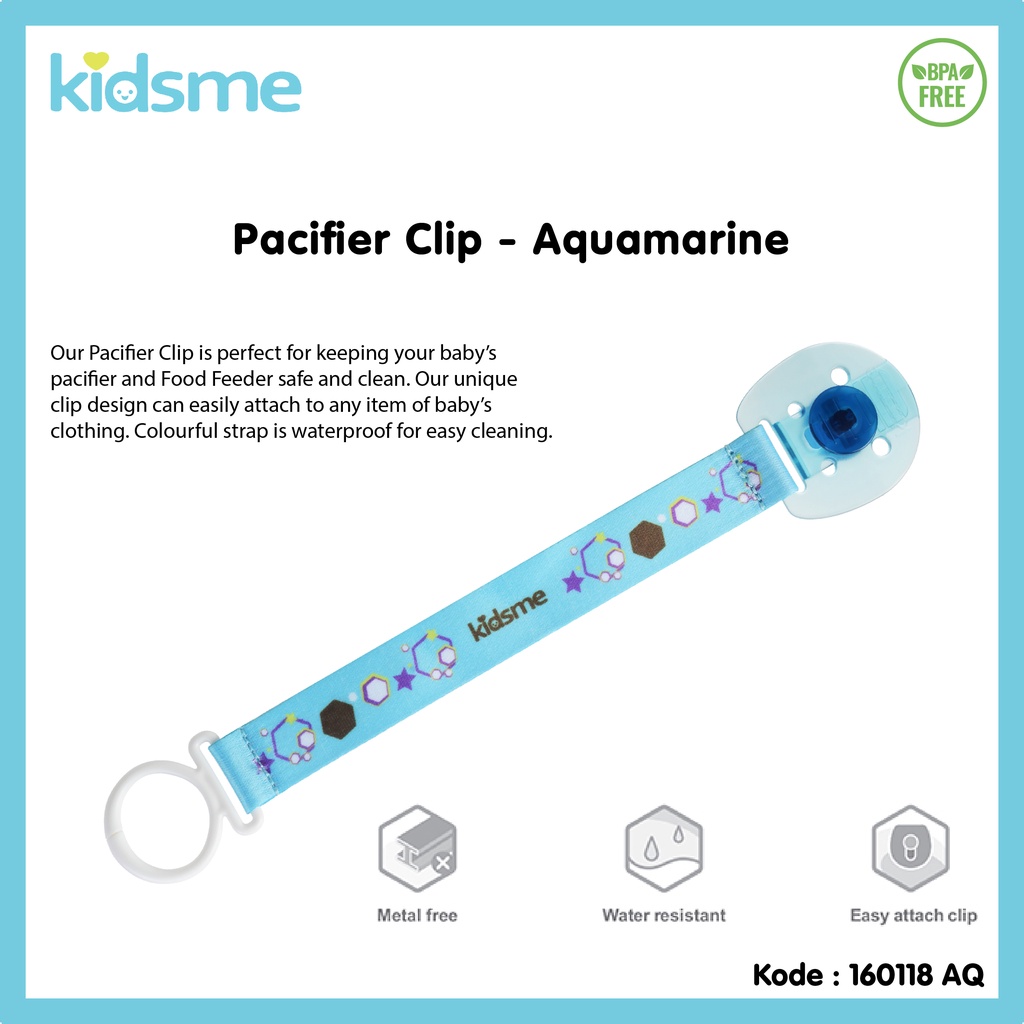 KIDSME Pacifier Clip Pacifier Holder Pengait Empeng Teether Tali Empeng Pacifier Strap