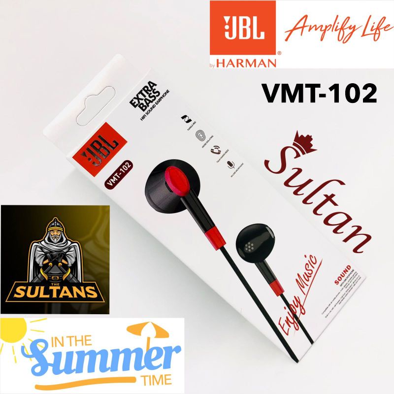 HEADSET HANDSFREE JB VMT 102 EXTRA BASS EARPHONE PURE BASS VMT 102