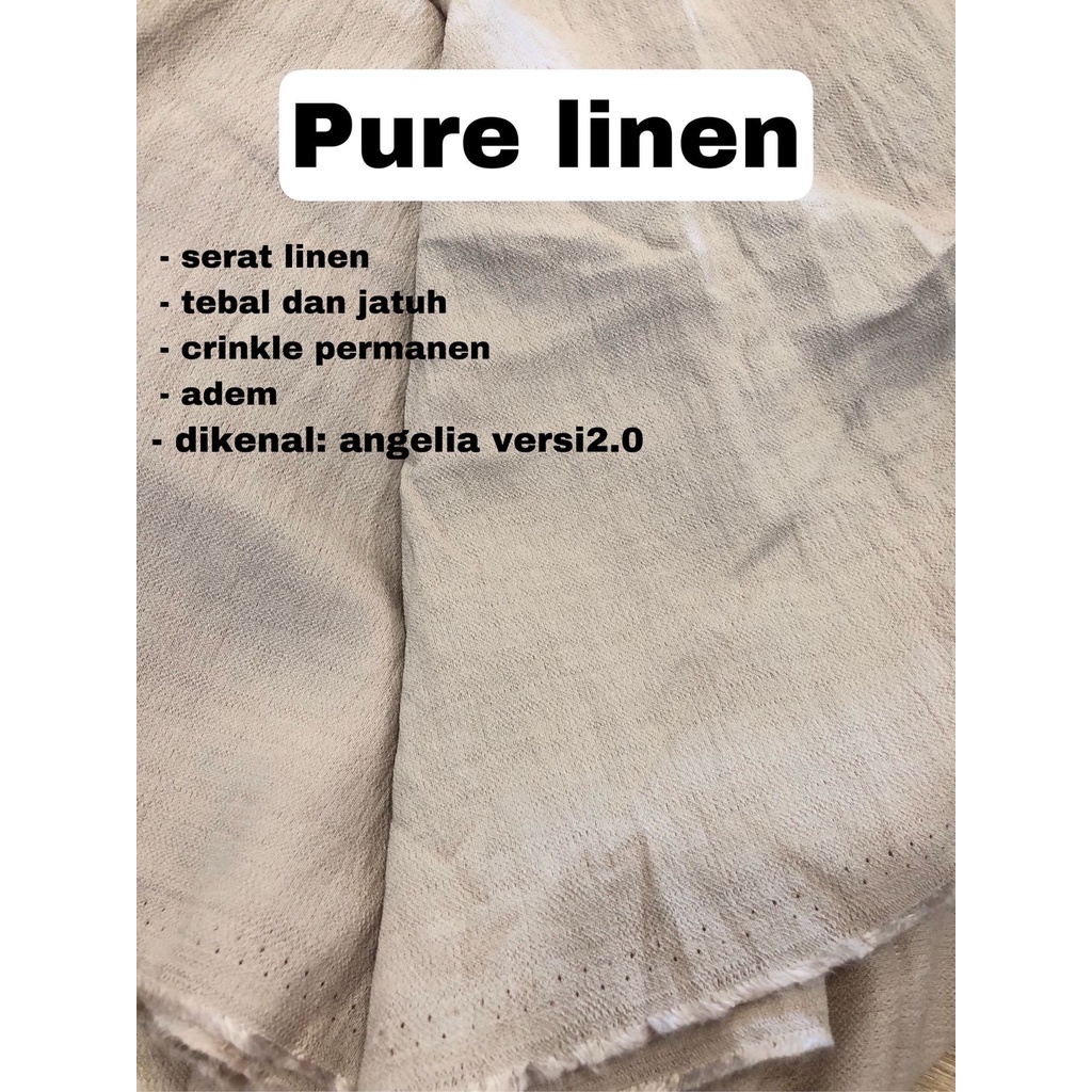 Multi kain pure linen per roll 50 yard (45 meter)