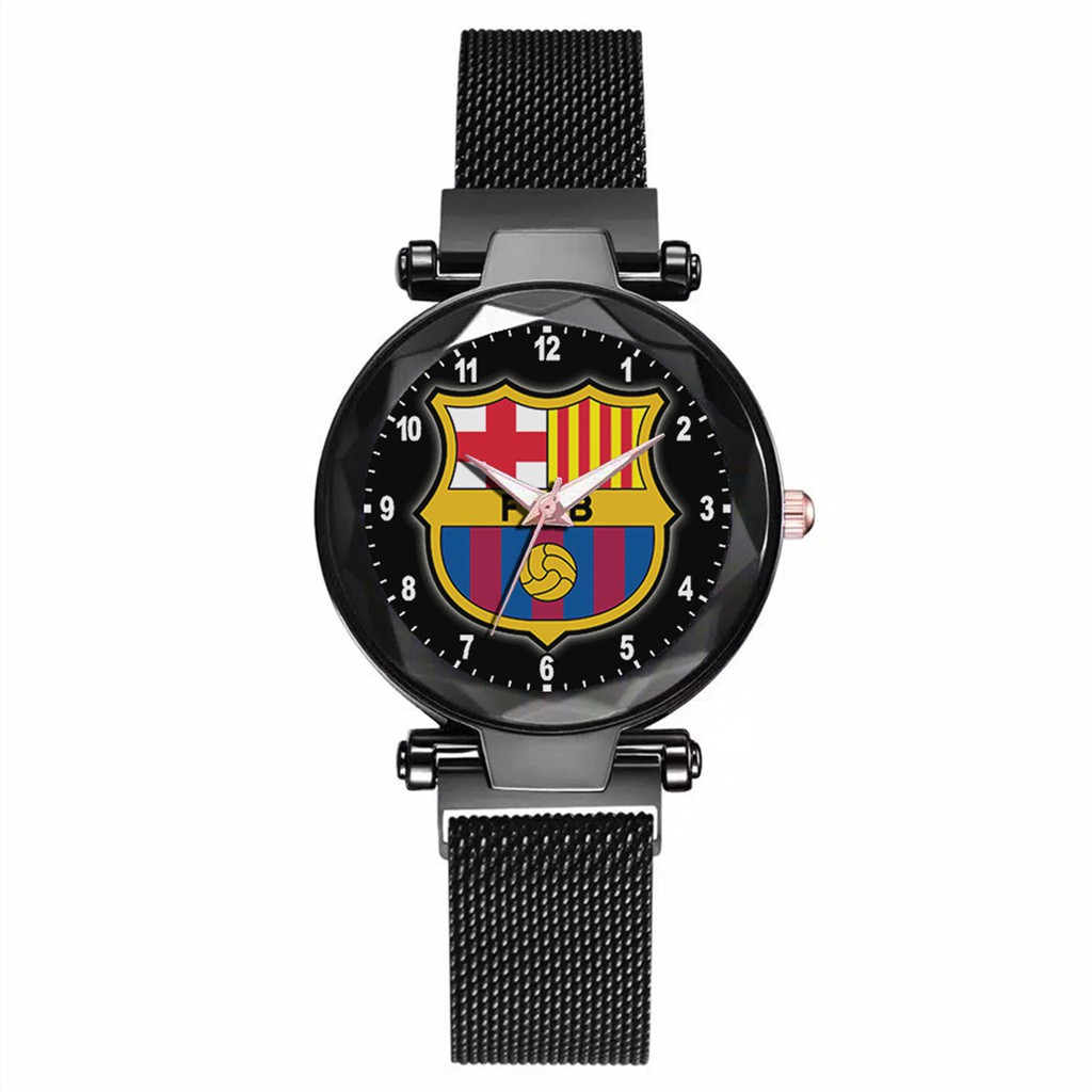 Jam Tangan Wanita Custom - FC BARCELONA 2 Free Box &amp; Batre Cadangan