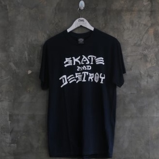 Endarfootwear - THRASHER TEES SKATE &amp; DESTROY BLACK