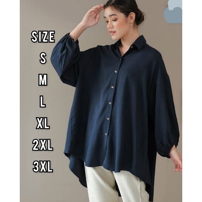 Olivia Tunik - Ukuran S M L XL XXL XXXL 5L - Tunik Wanita Jumbo - Tunik Big Size - Atasan Over Size