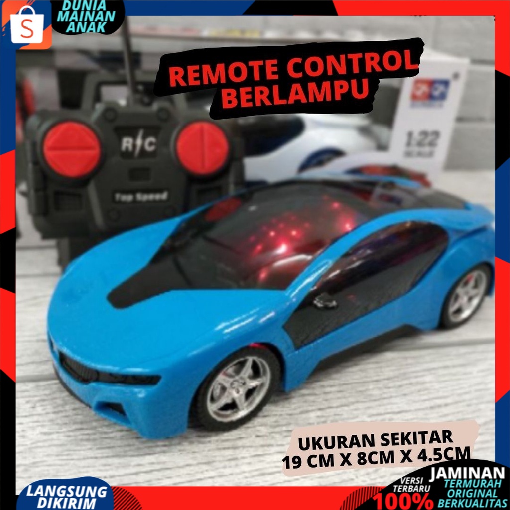 RC SPORT CAR 3D Light famous berlampu / Mainan Mobil Remote Control  Ada Lampu Disco Menyala V55