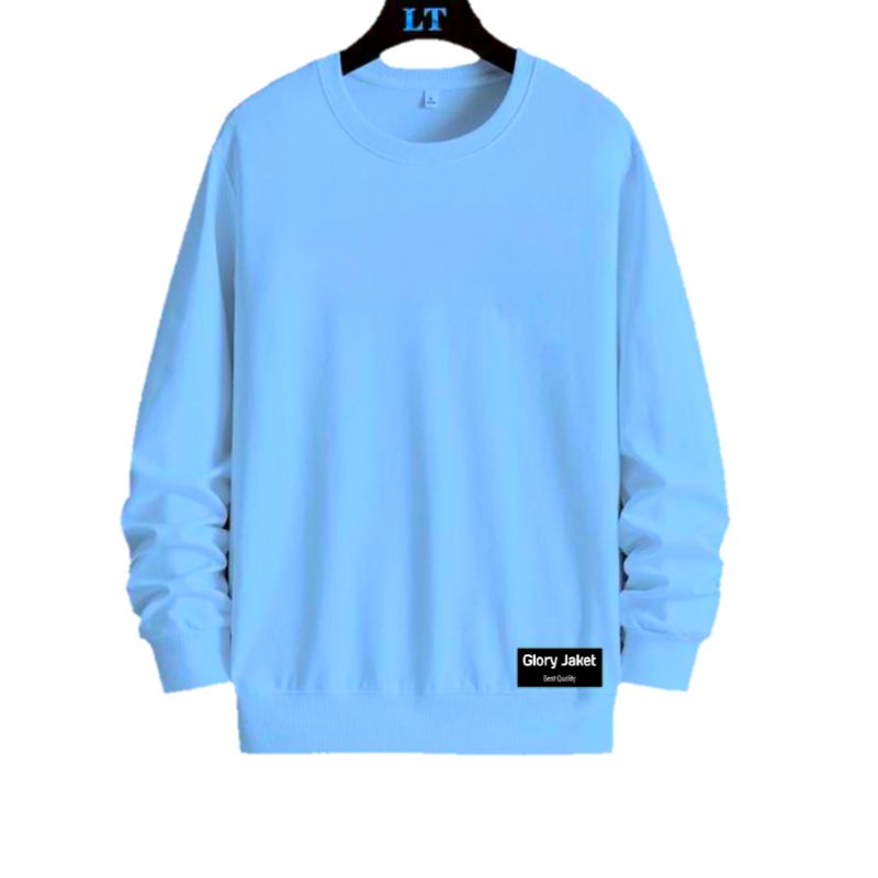 Sweater Polos Wanita Crewneck 15 Warna M L XL XXL