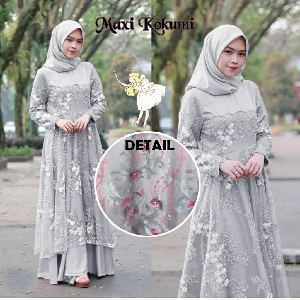 Maxi Gamis Longdress Jumbo BigSize Kokumi Perempuan Cewe Wanita Murah