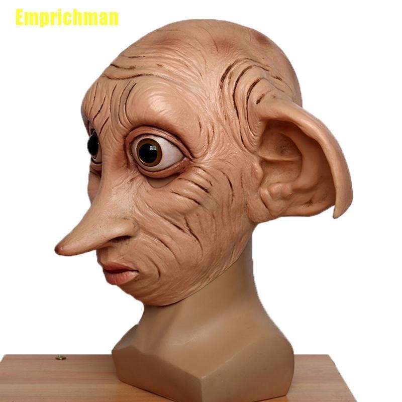 Topeng Desain Dobby Elfin Bahan Latex  untuk Halloween