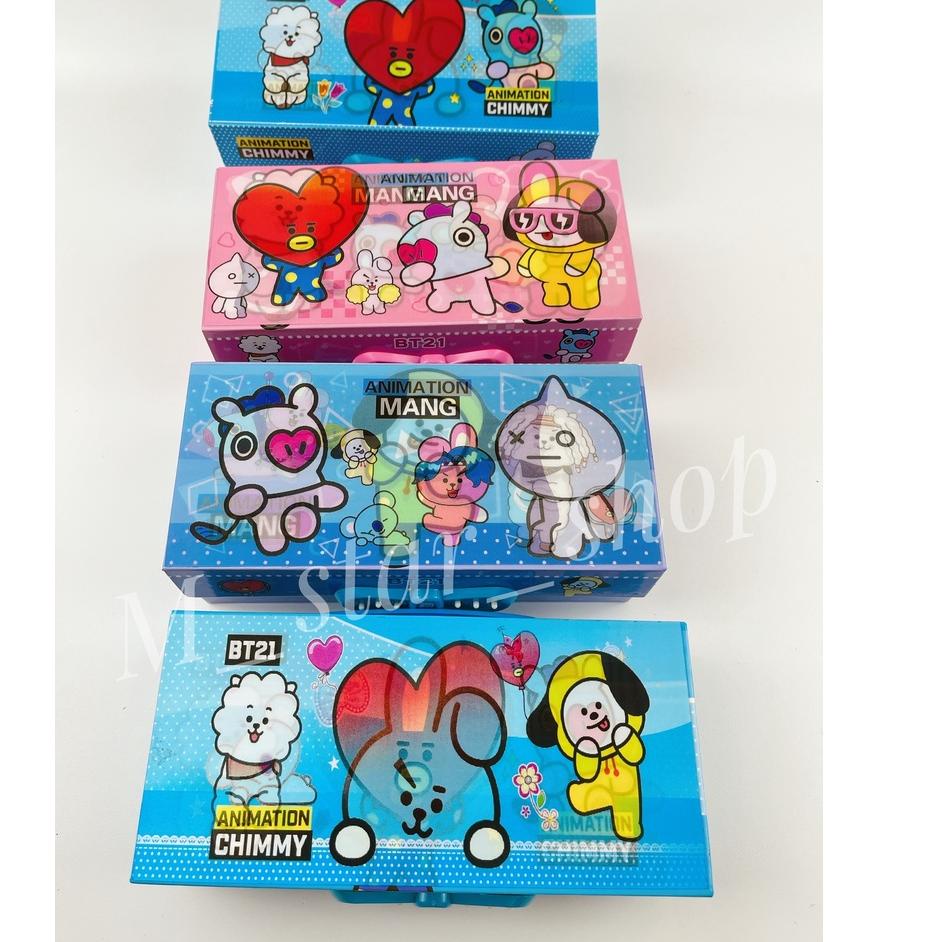 

Terlaris kotak pensil KODE 3 TINGKAT metalik 3dimensi/3D3susun/pencil case password/kotak pin/karakter anak