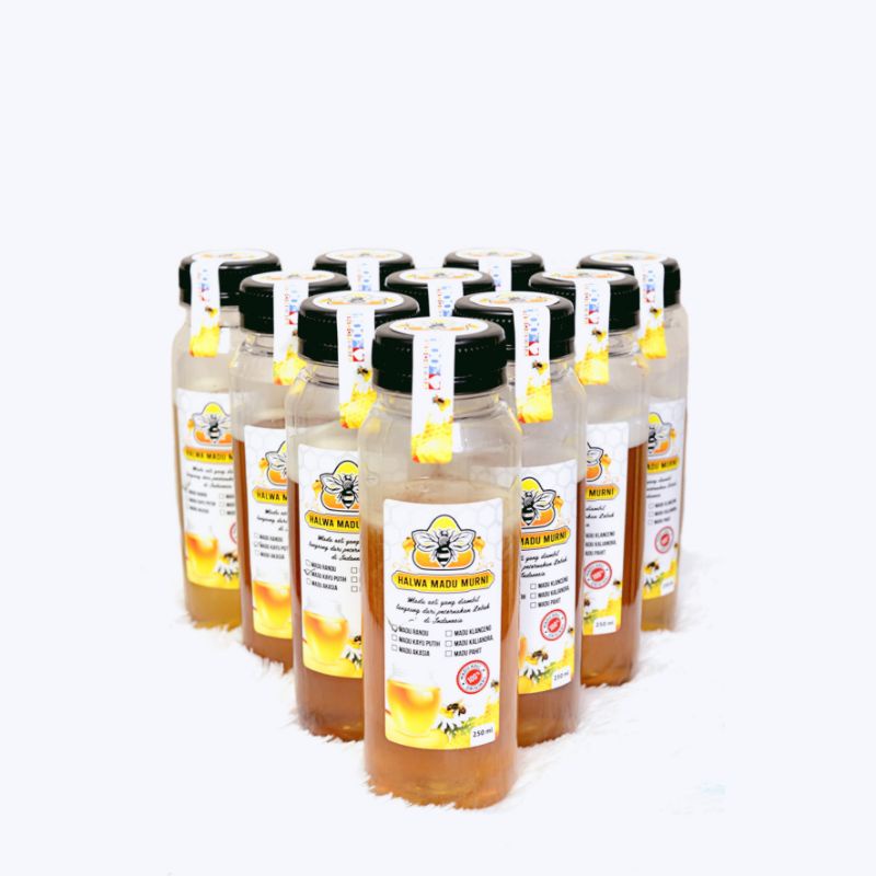 

madu asli halwa madu kayu putih murni ukuran 250ml madu ecer harga grosir