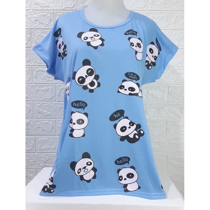 PROMO!!!KAOS WANITA JUMBO PANDA/HARGA GROSIR/HARGA MURAH